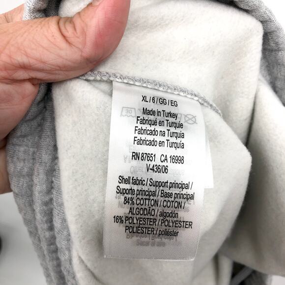 LACOSTE Men's Core Fleece Tapered Fit Joggers Size 6 XL Grey Elastic Waist NWT - Picture 11 of 13